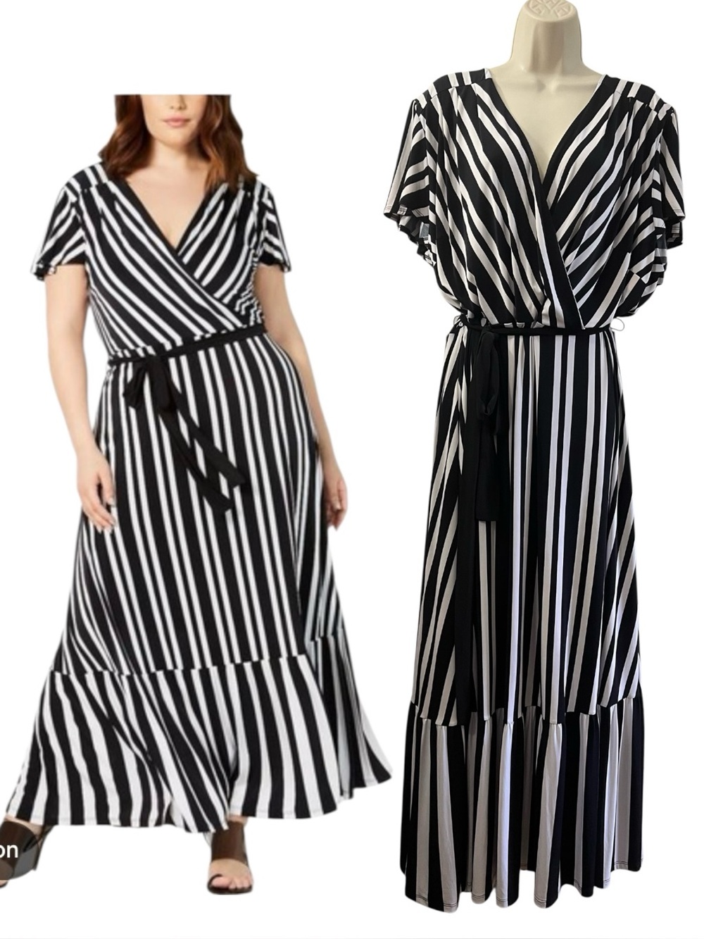 INC International Concepts Striped Maxi Dress Size 3X NWT MSRP $110